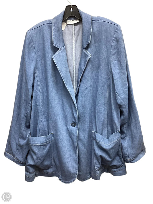 Blazer By Lane Bryant In Blue Denim, Size: 3x