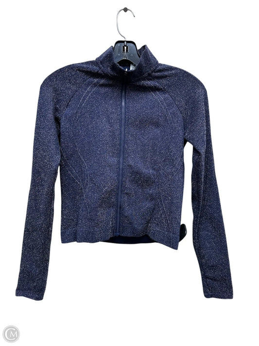 Athletic Jacket By Fabletics In Blue, Size: Xs