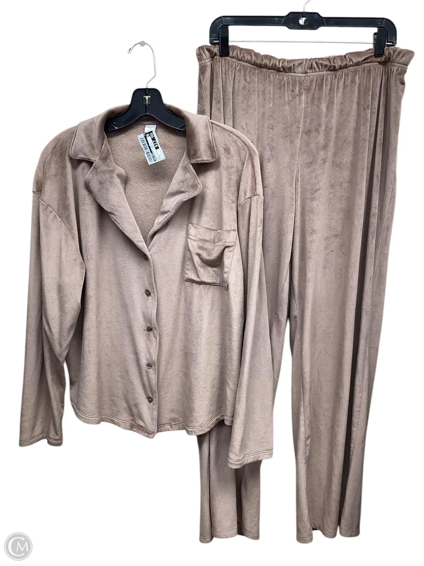 Pajamas 2pc By Old Navy In Tan, Size: L