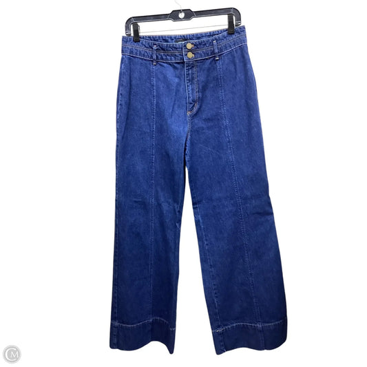 Jeans Wide Leg By Ann Taylor In Blue Denim, Size: 6