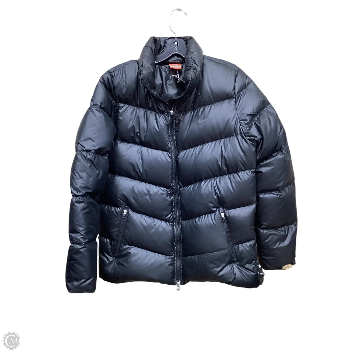 Jacket Puffer & Quilted By Nike In Black, Size: L