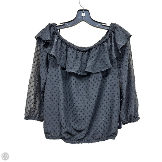 Top Long Sleeve By Michael By Michael Kors In Black, Size: XS