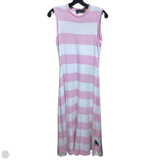 Dress Casual Maxi By Polo Ralph Lauren In Striped Pattern, Size: M