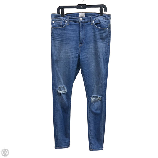 Jeans Skinny By Hudson In Blue Denim, Size: 12