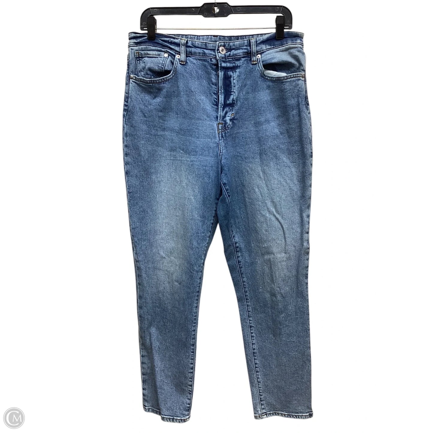 Jeans Straight By H&m In Blue Denim, Size: 10