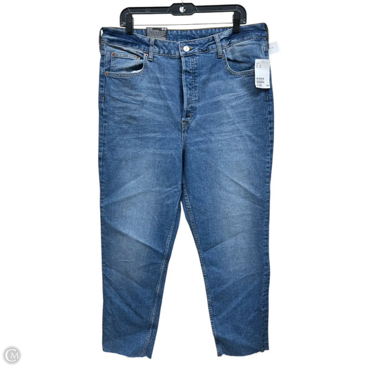 Jeans Straight By Divided In Blue Denim, Size: 16