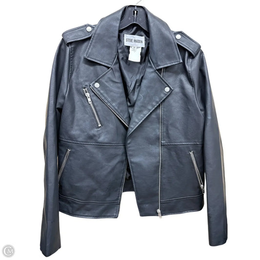 Jacket Moto By Steve Madden In Black, Size: M