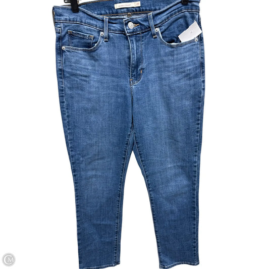 Jeans Straight By Levis In Blue Denim, Size: 8