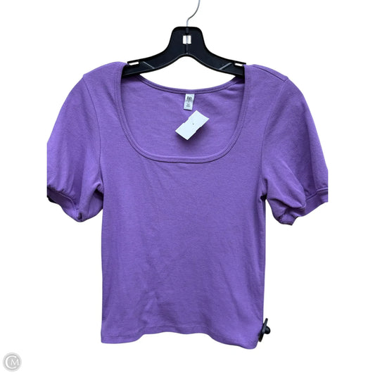 Top Short Sleeve By Bp In Purple, Size: M