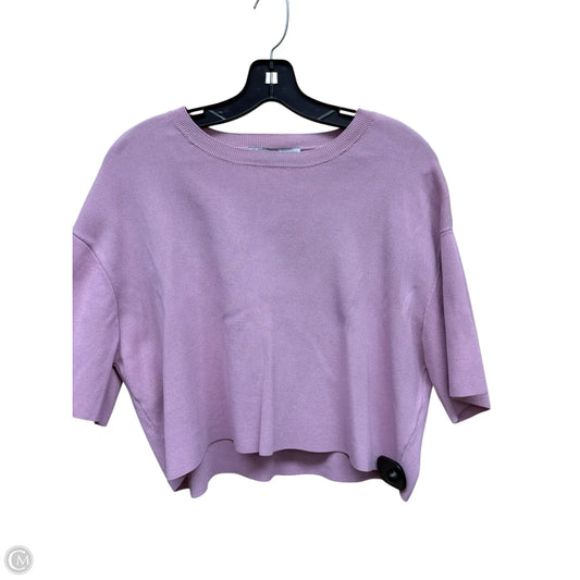 Top Short Sleeve By Zara In Pink, Size: M