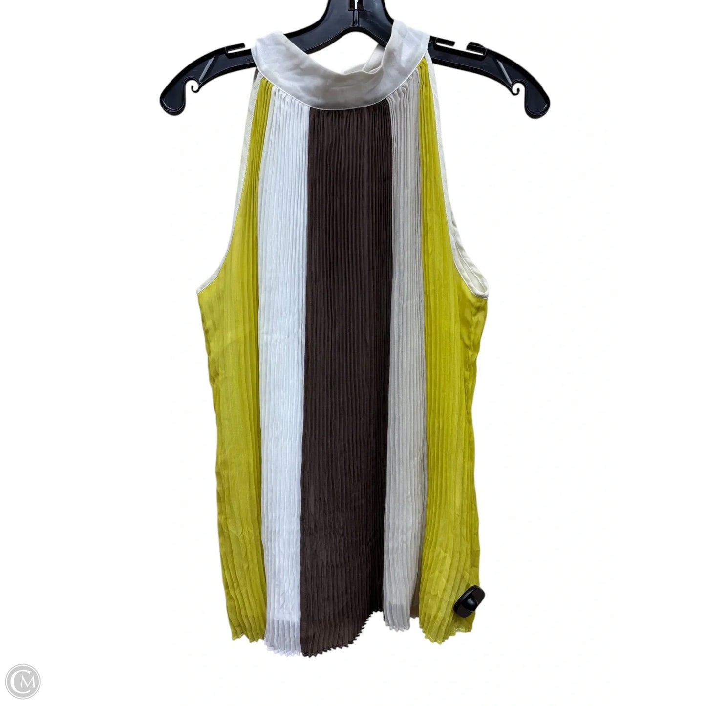 Top Sleeveless By New York And Co In Striped Pattern, Size: M