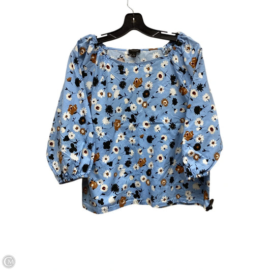 Top Long Sleeve By Ann Taylor In Floral Print, Size: Xl
