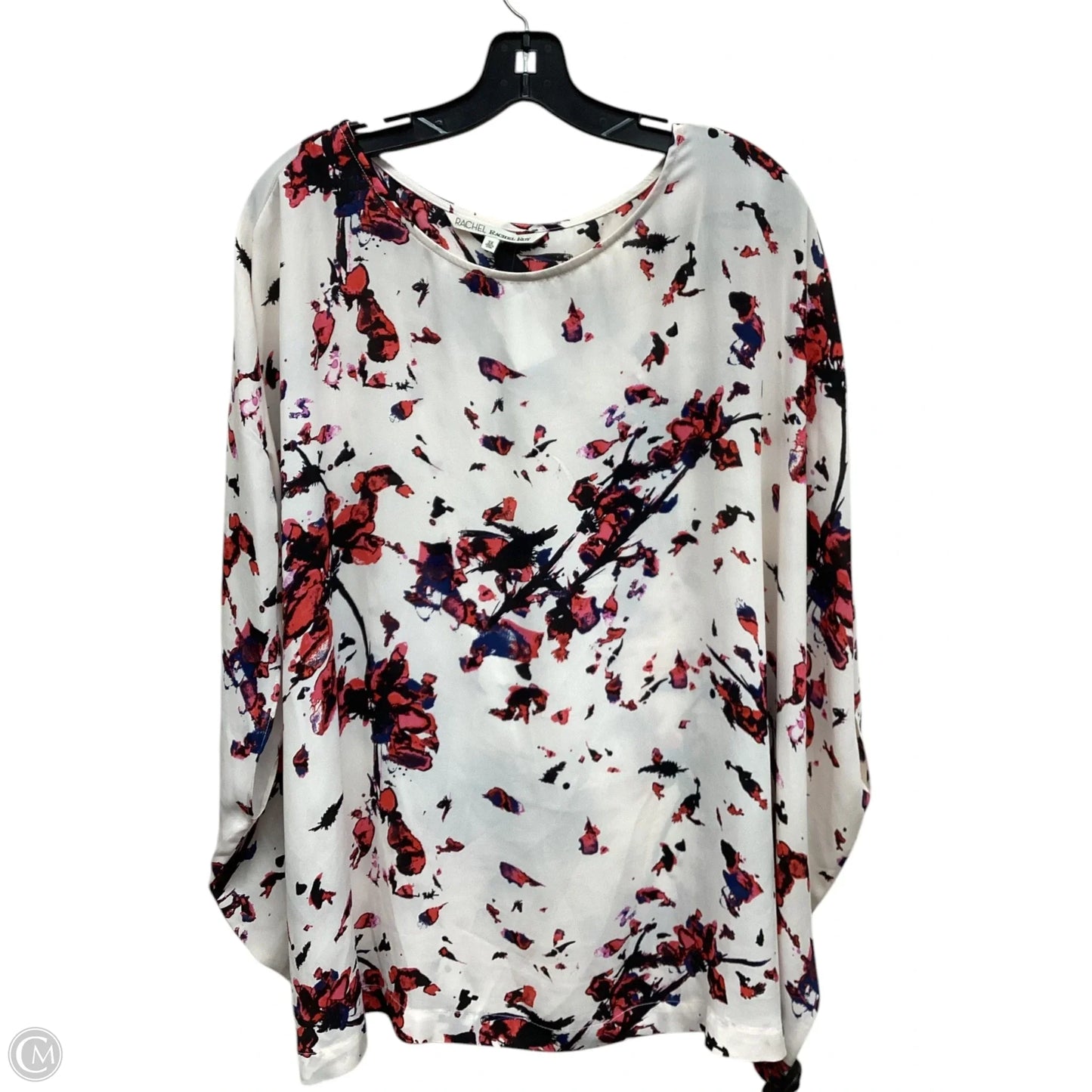 Top Short Sleeve By Rachel Roy In Floral Print, Size: 3x