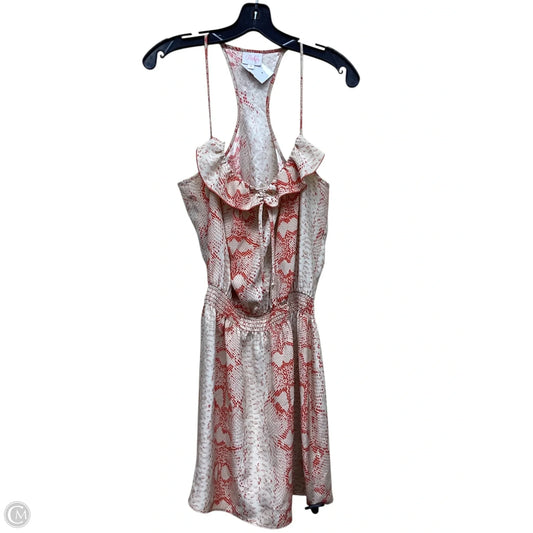 Dress Casual Short By Parker In Red & Tan, Size: M