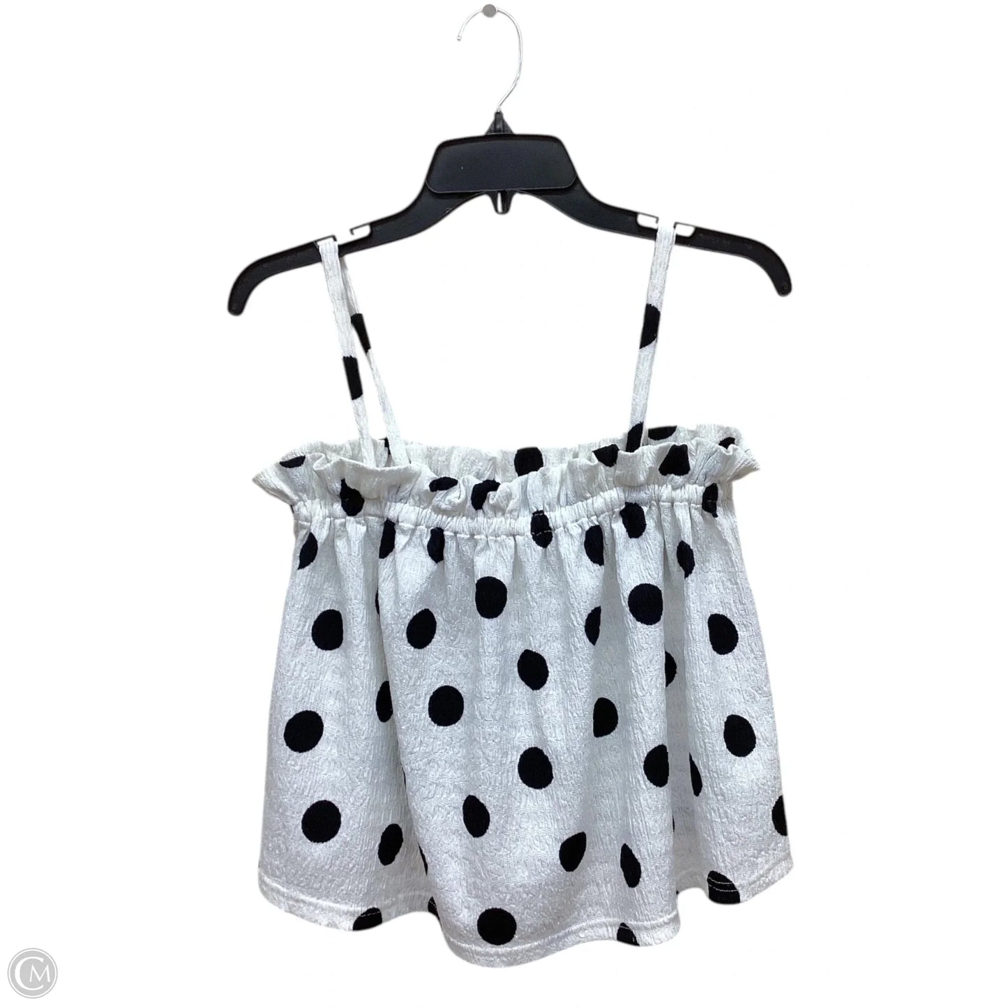 Top Sleeveless By Current Air In Polkadot Pattern, Size: Xs