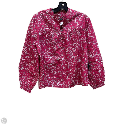 Top Long Sleeve By J. Crew In Floral Print, Size: Xs