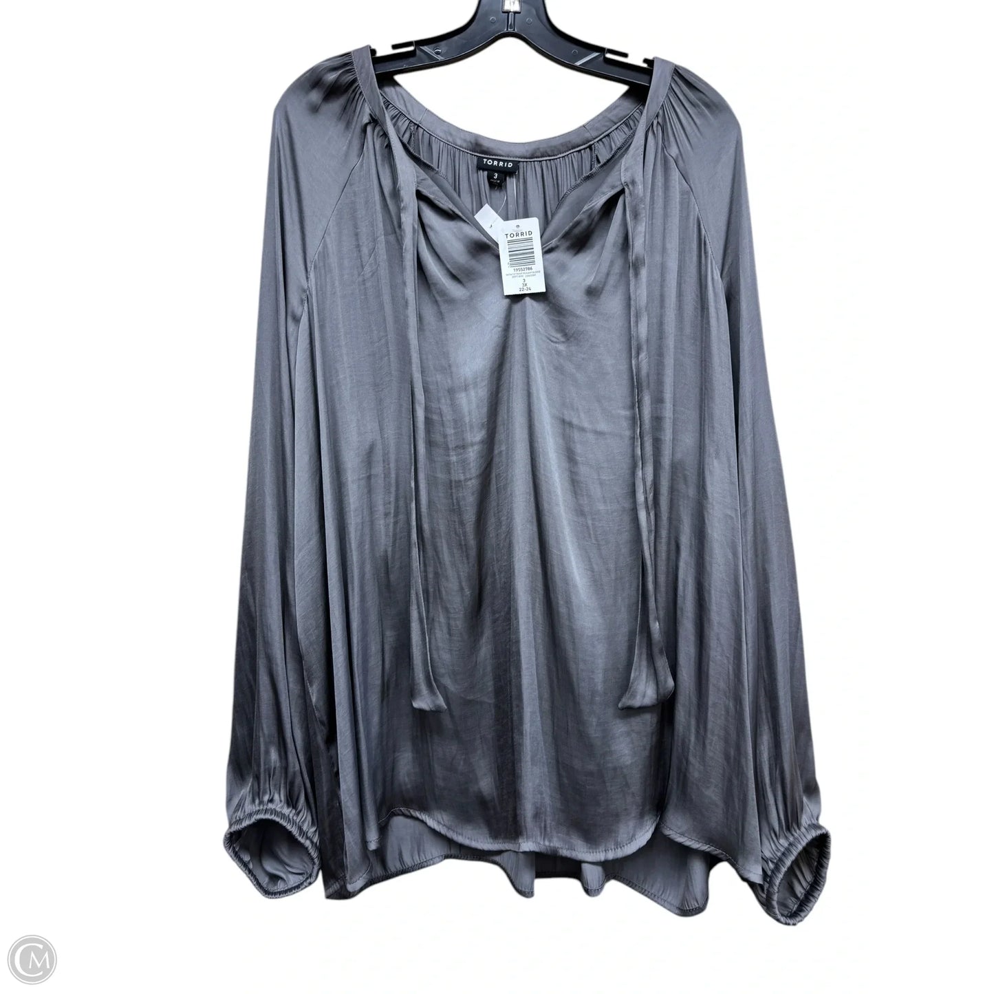 Top Long Sleeve By Torrid In Grey, Size: 3x
