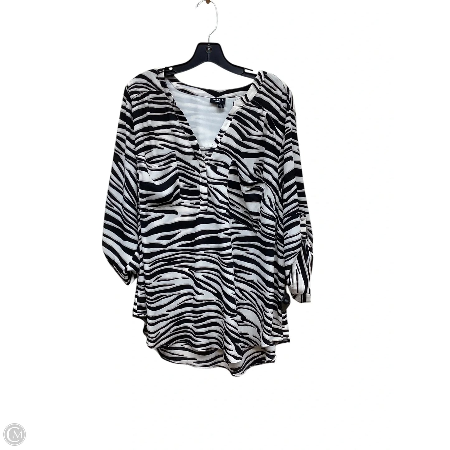 Top Long Sleeve By Torrid In Animal Print, Size: 3x