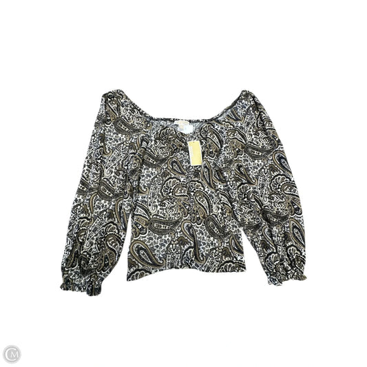 Top Long Sleeve By Michael By Michael Kors In Multi-colored, Size: 1x