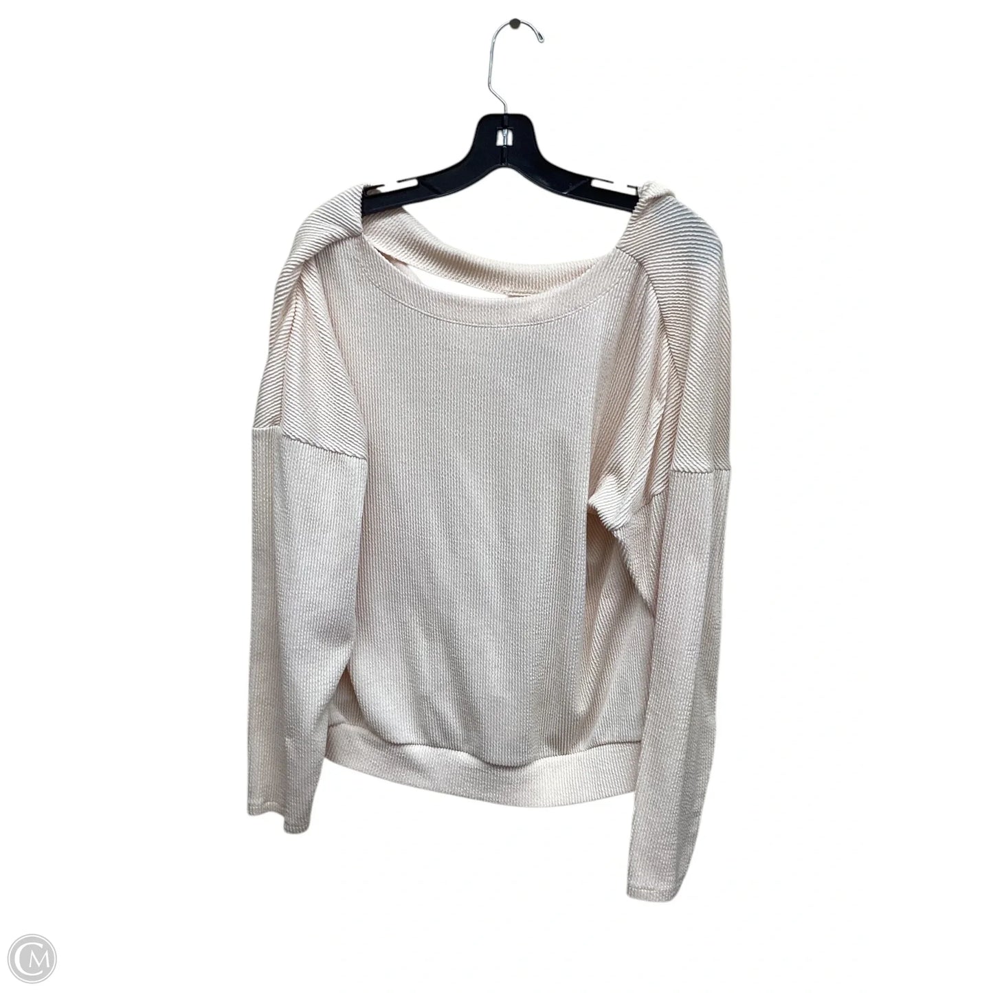 Top Long Sleeve By Maeve In Cream, Size: L