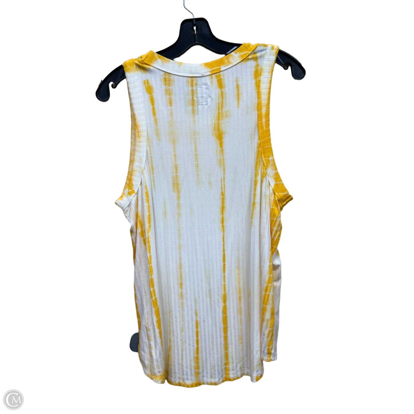 Top Sleeveless By Members Mark In Yellow, Size: Xxl