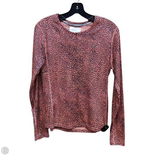 Athletic Top Long Sleeve Crewneck By Nike In Multi-colored, Size: M