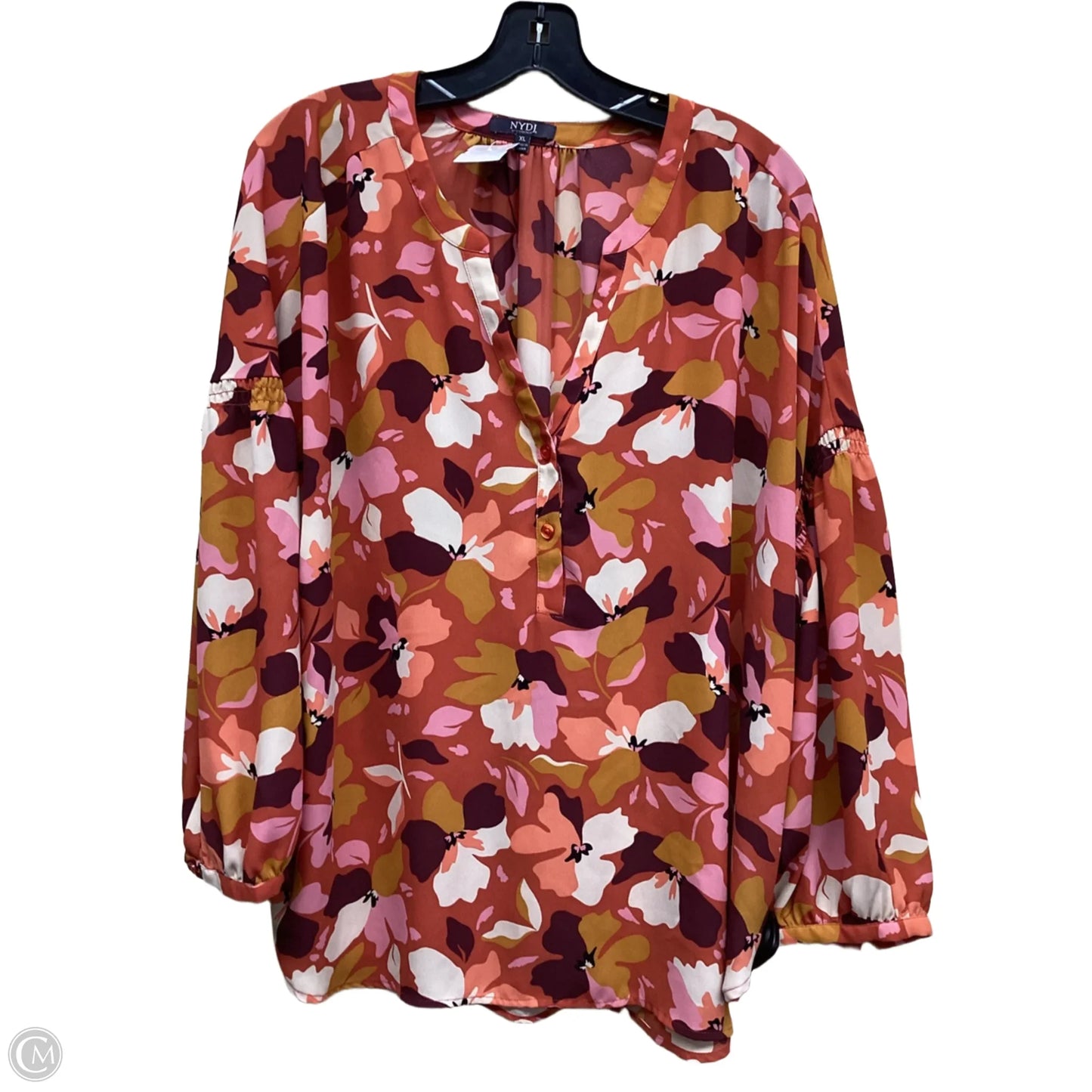 Top Long Sleeve By Not Your Daughters Jeans In Multi-colored, Size: Xl