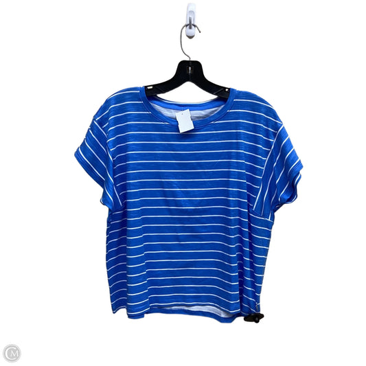 Top Short Sleeve By Talbots In Blue, Size: S