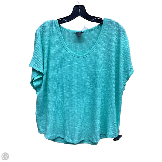 Top Short Sleeve By Eddie Bauer In Teal, Size: Xl