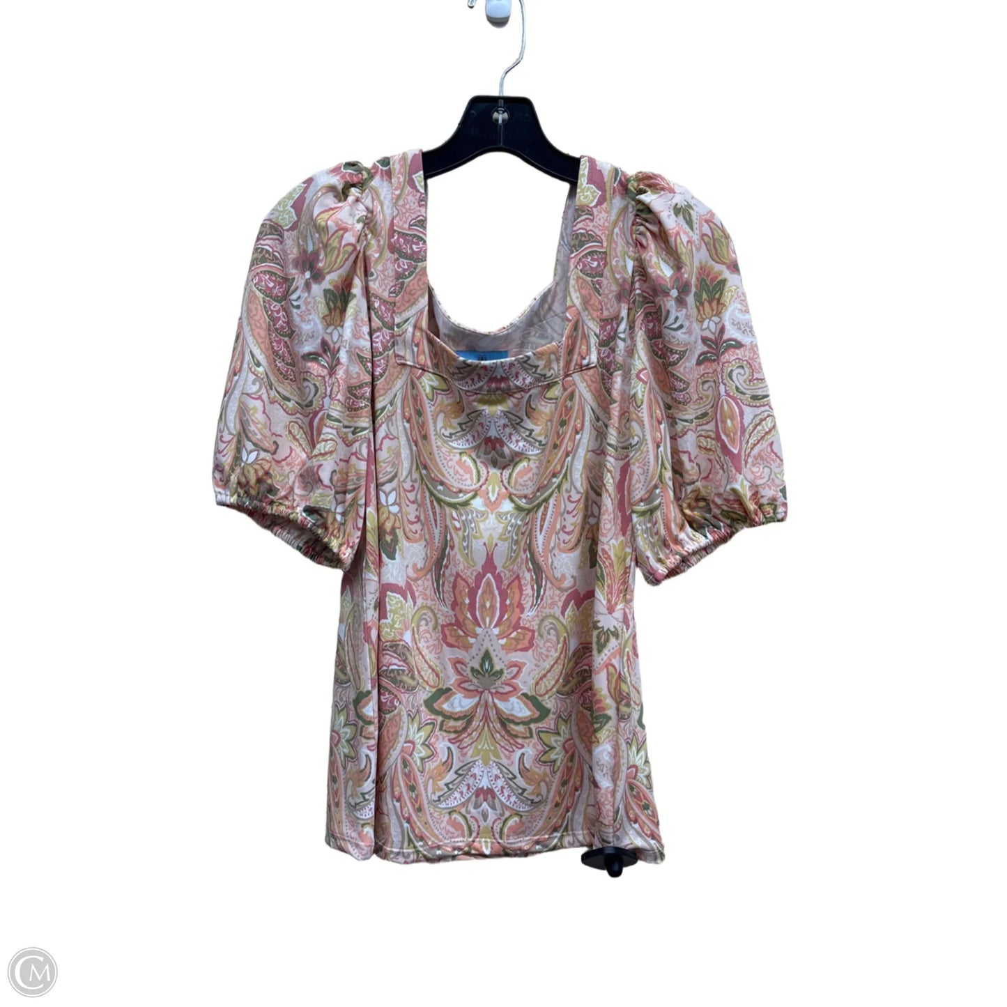 Top Short Sleeve By Cece In Multi-colored, Size: M
