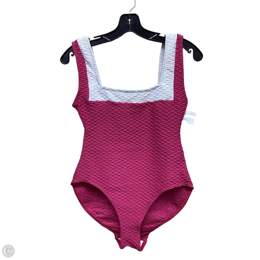 Swimsuit By Clothes Mentor In Pink & White, Size: Xl