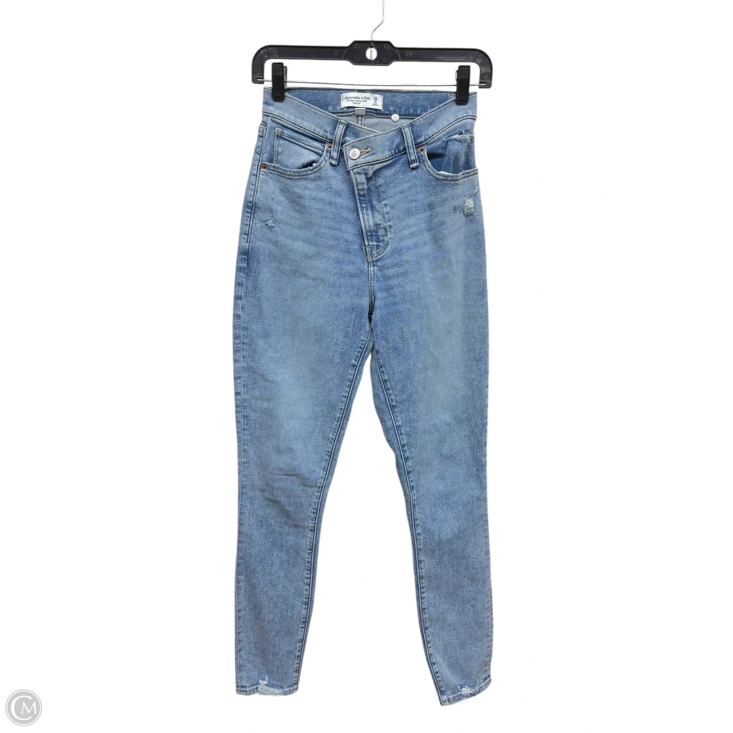 Jeans Skinny By Abercrombie And Fitch In Blue Denim, Size: 2