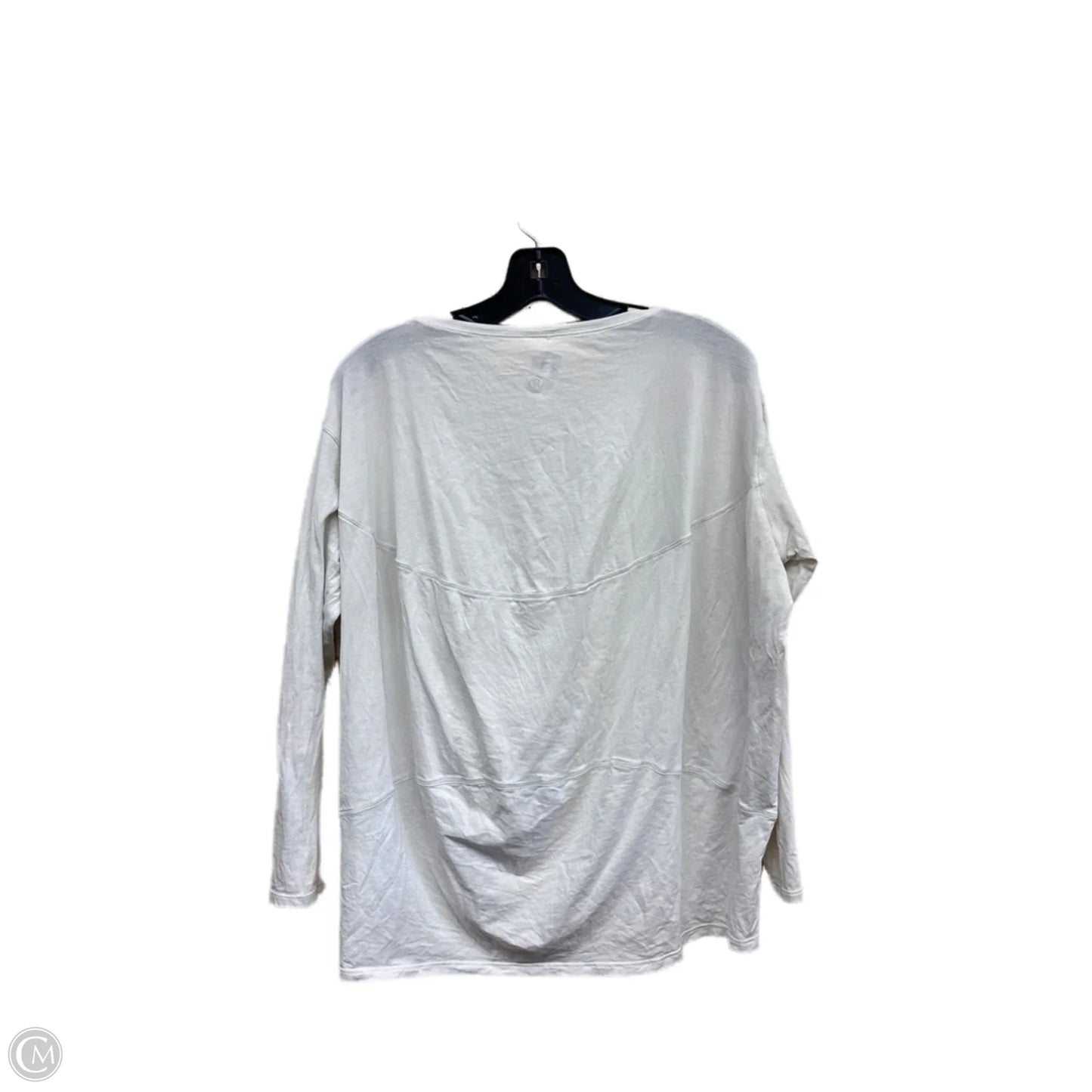 Athletic Top Long Sleeve Crewneck By Lululemon In Tan