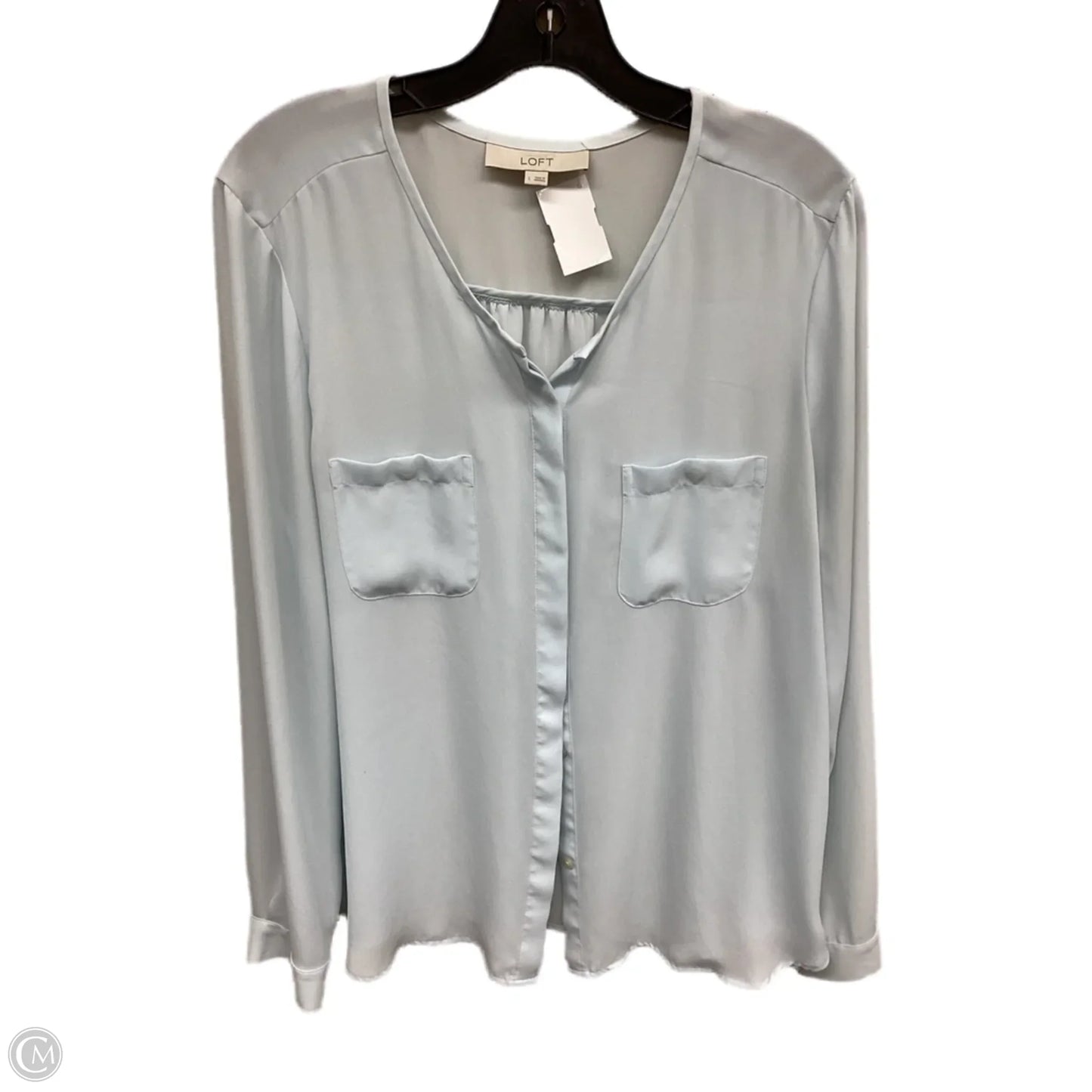 Top Long Sleeve By Loft In Blue, Size: L