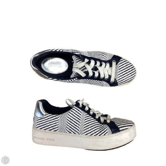 Shoes Sneakers By Michael By Michael Kors In Blue & White, Size: 6.5