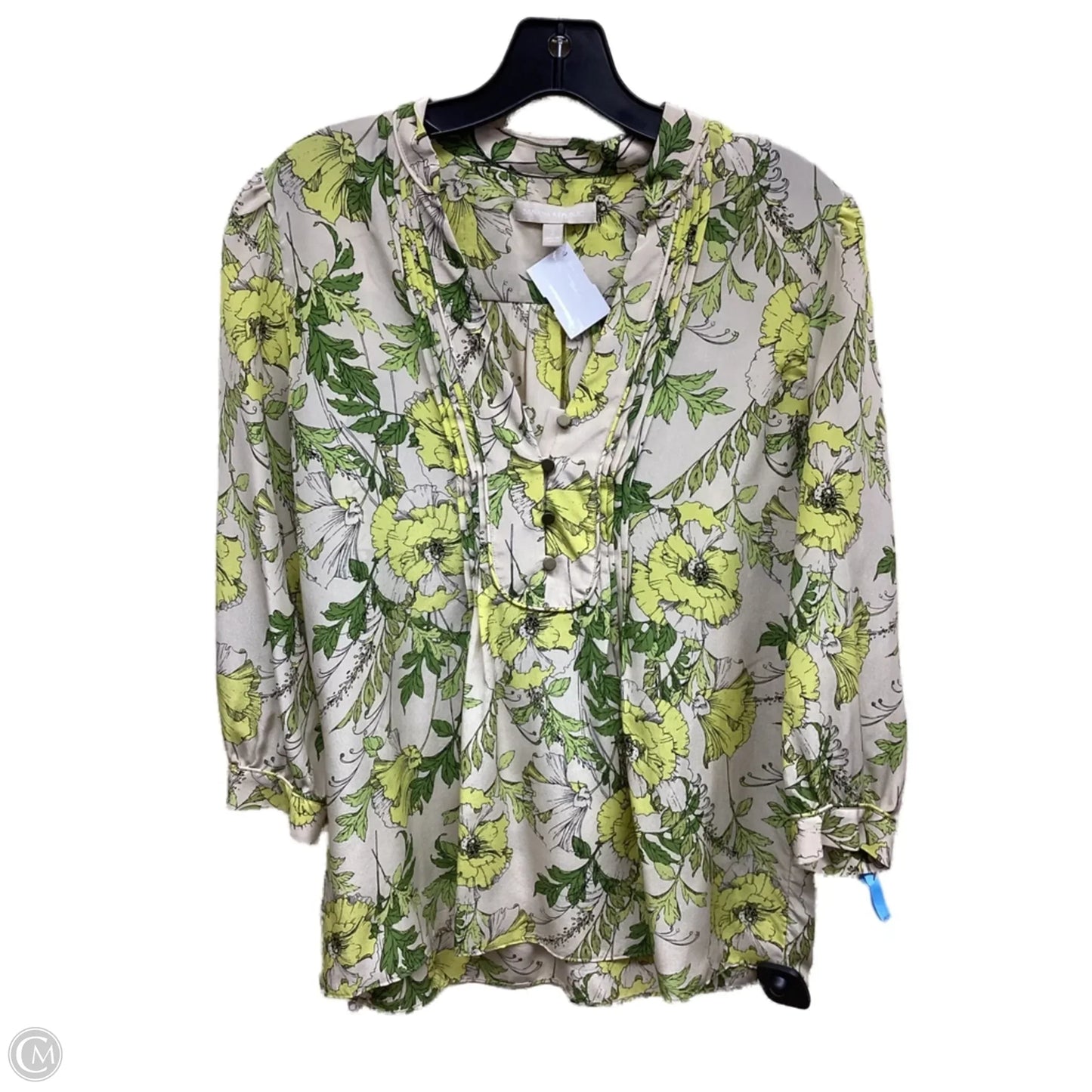 Top Long Sleeve By Banana Republic In Floral Print