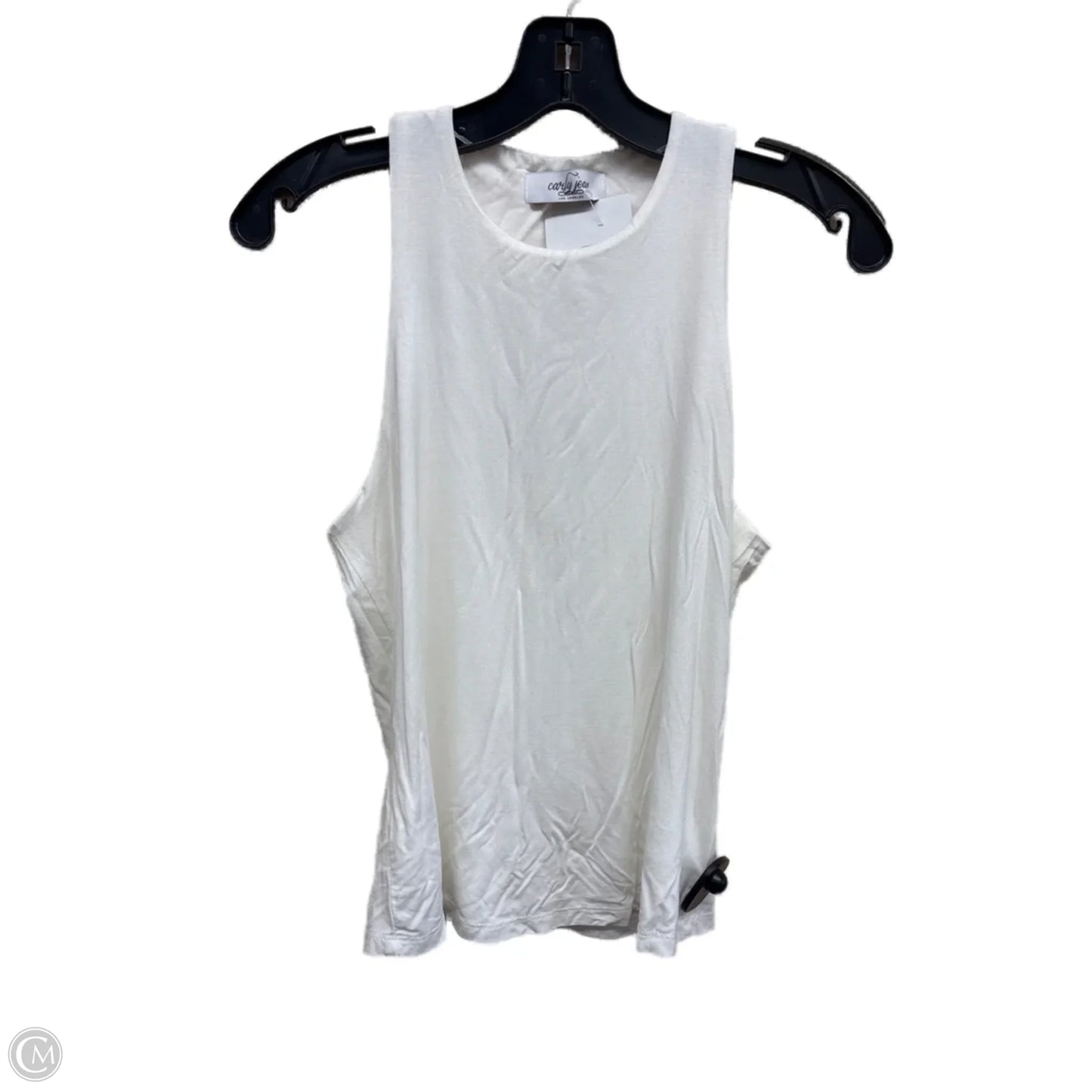 Top Sleeveless By Clothes Mentor In White, Size: L