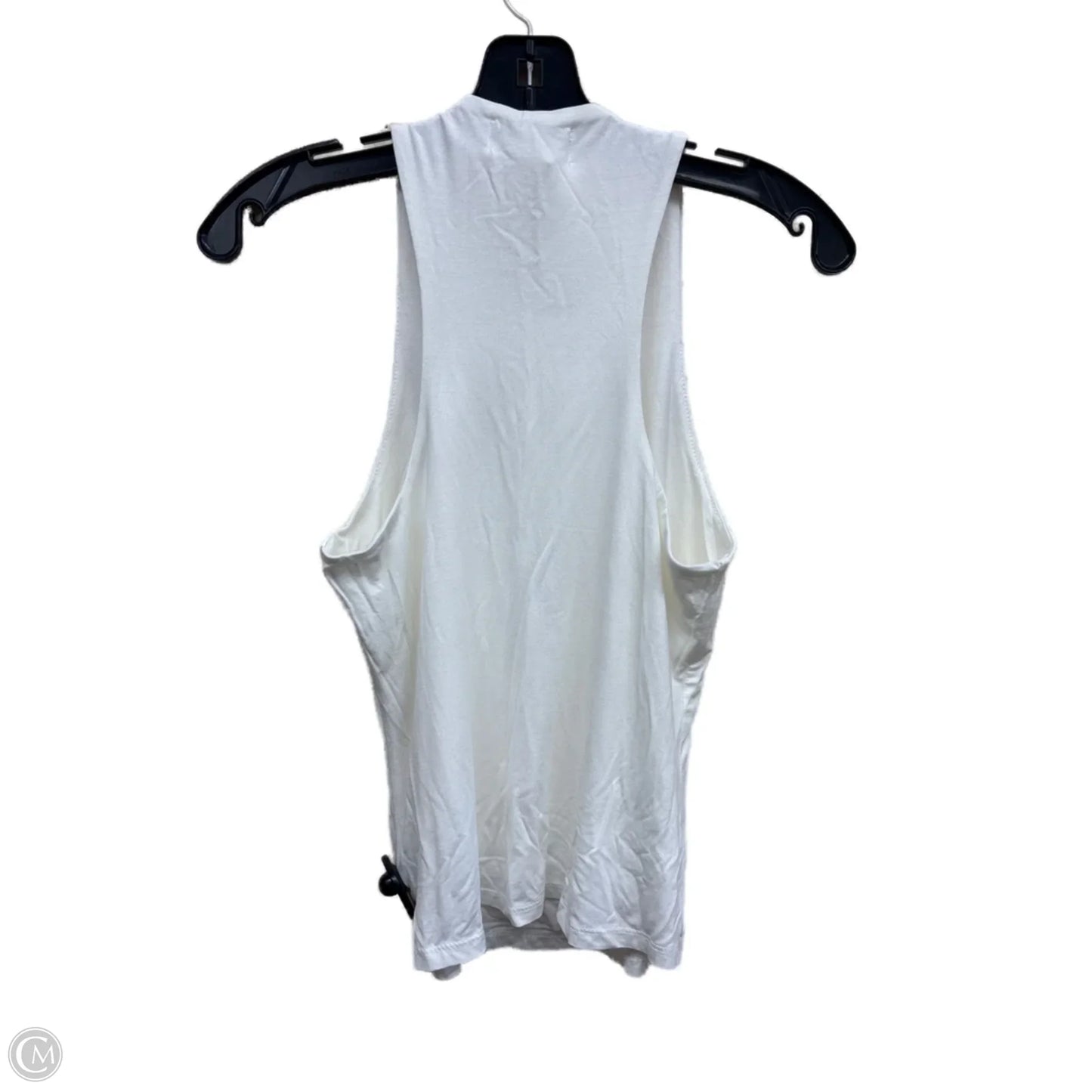 Top Sleeveless By Clothes Mentor In White, Size: L