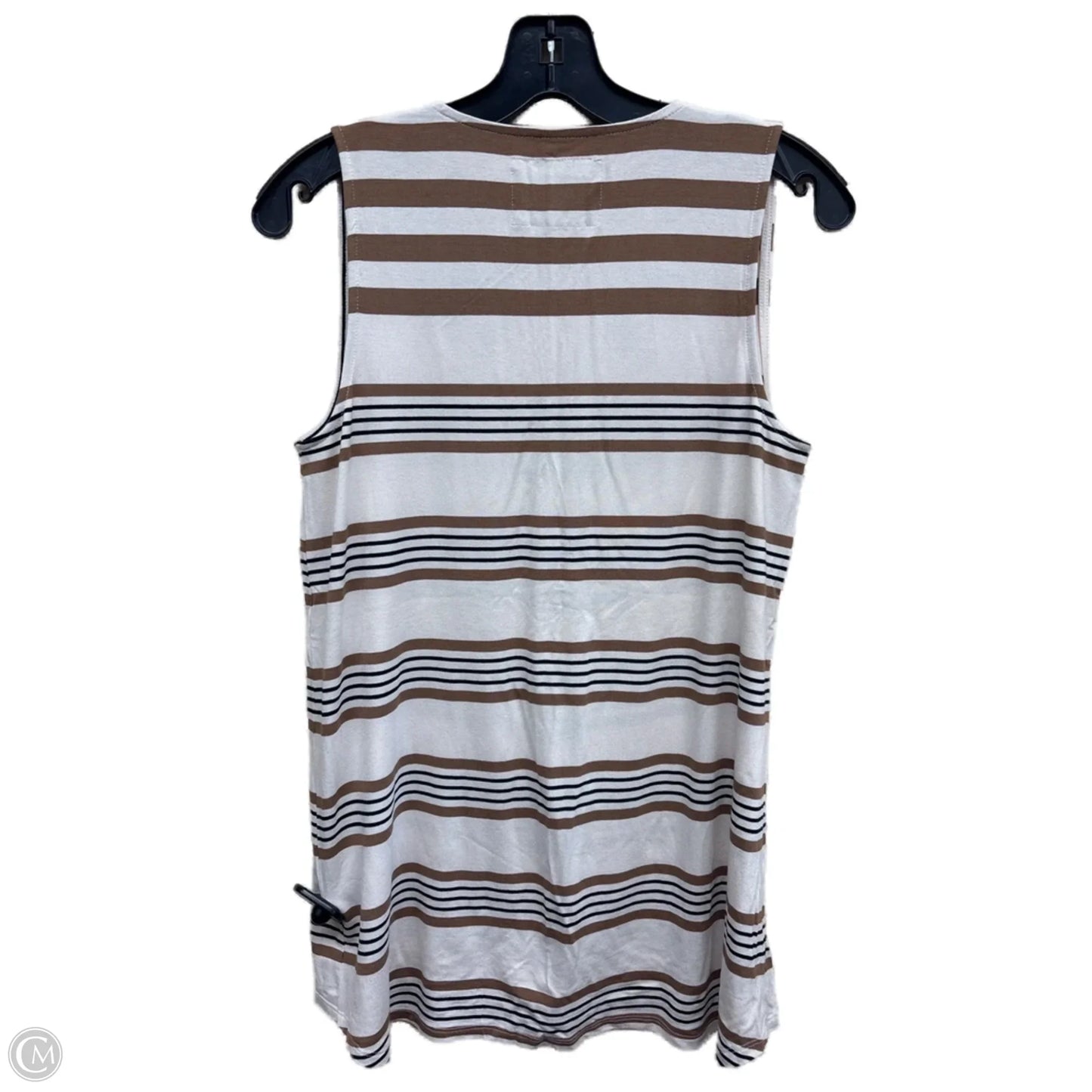 Top Sleeveless By Deletta In Striped Pattern, Size: S