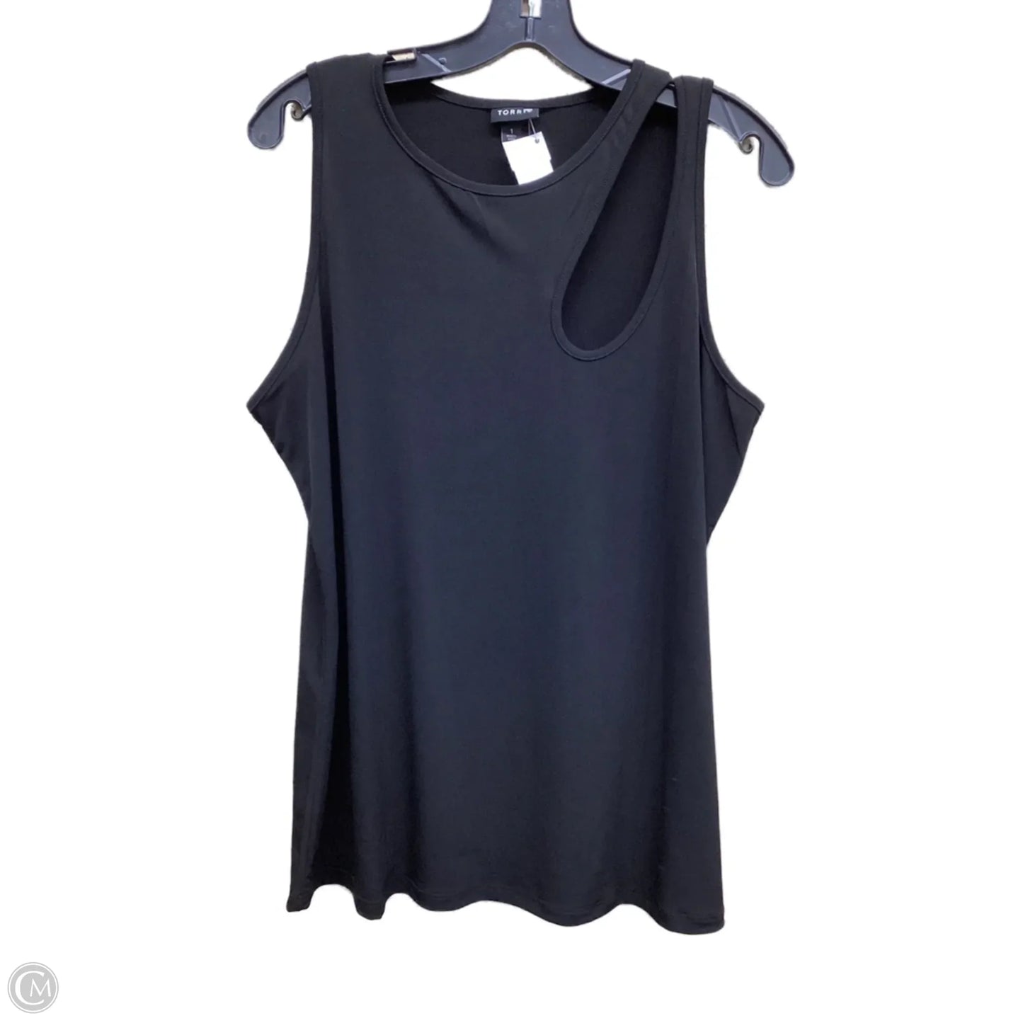 Top Sleeveless By Torrid In Black, Size: 1x