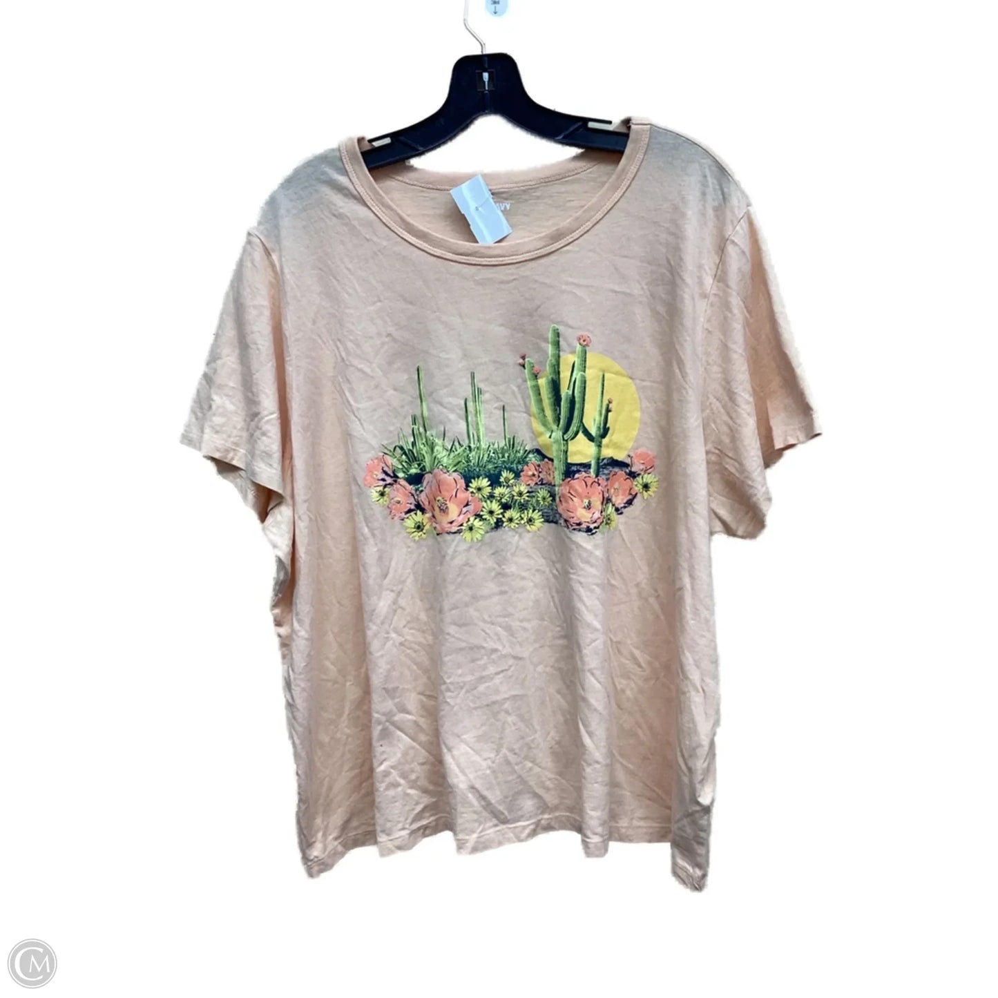 Top Short Sleeve By Old Navy In Orange, Size: Xxl