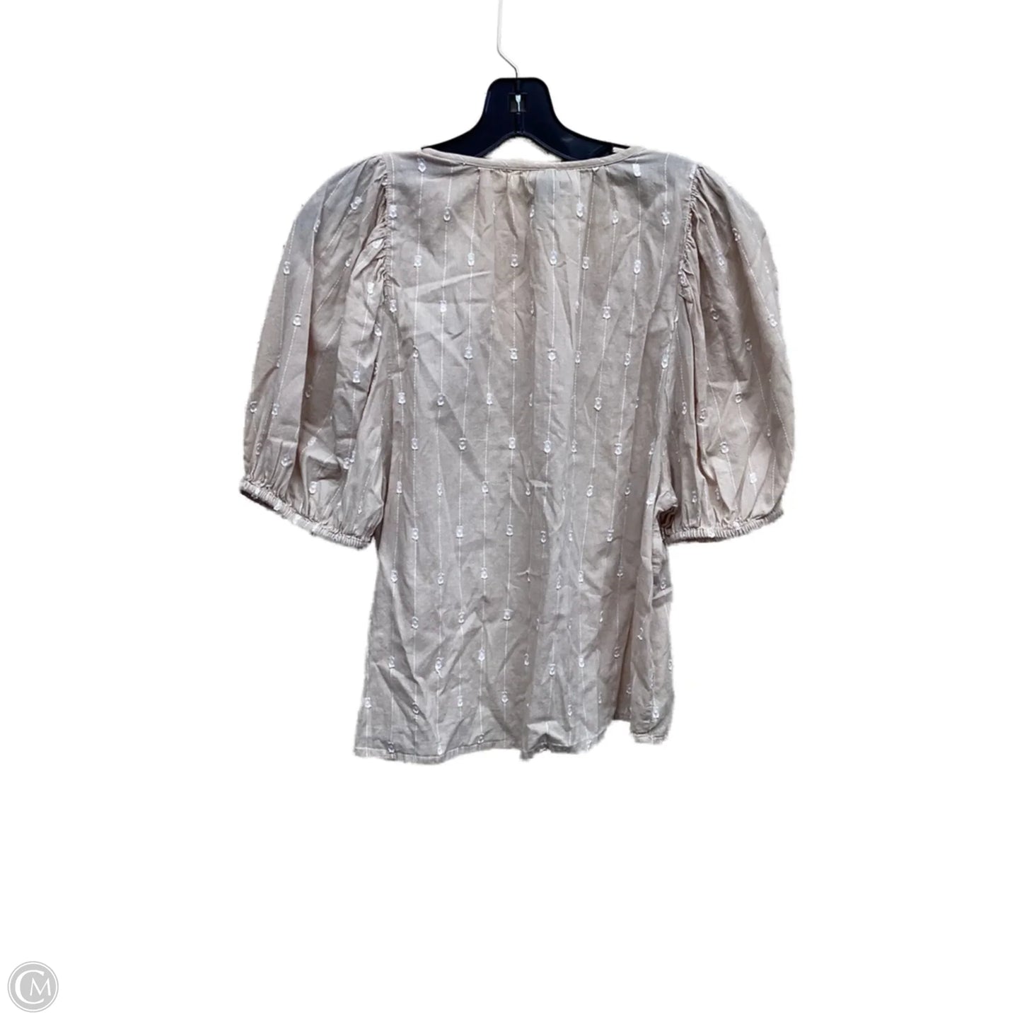 Top Short Sleeve By Universal Thread In Tan, Size: S