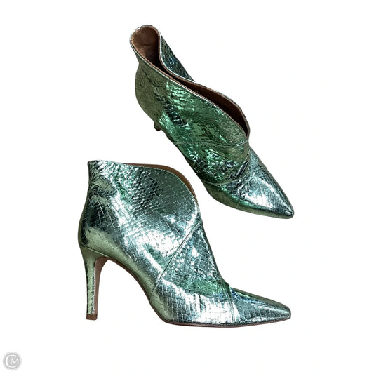 Boots Ankle Heels By Clothes Mentor In Green