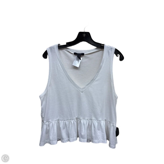 Top Sleeveless By Forever 21 In White, Size: S
