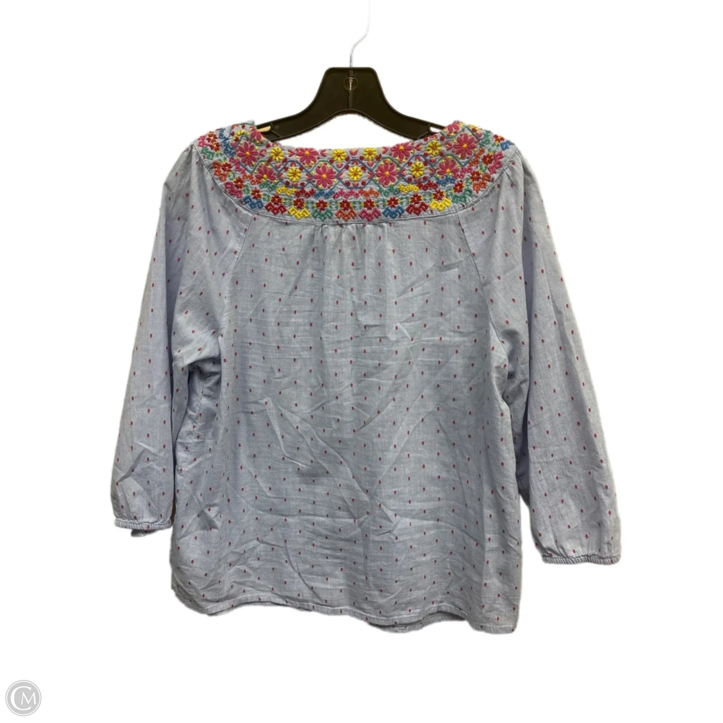 Top Long Sleeve By Talbots In Multi-colored, Size: L