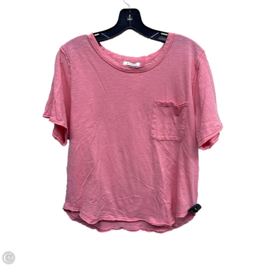 Top Short Sleeve By Z Supply In Pink, Size: M