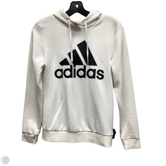 Sweatshirt Hoodie By Adidas In White, Size: Xs