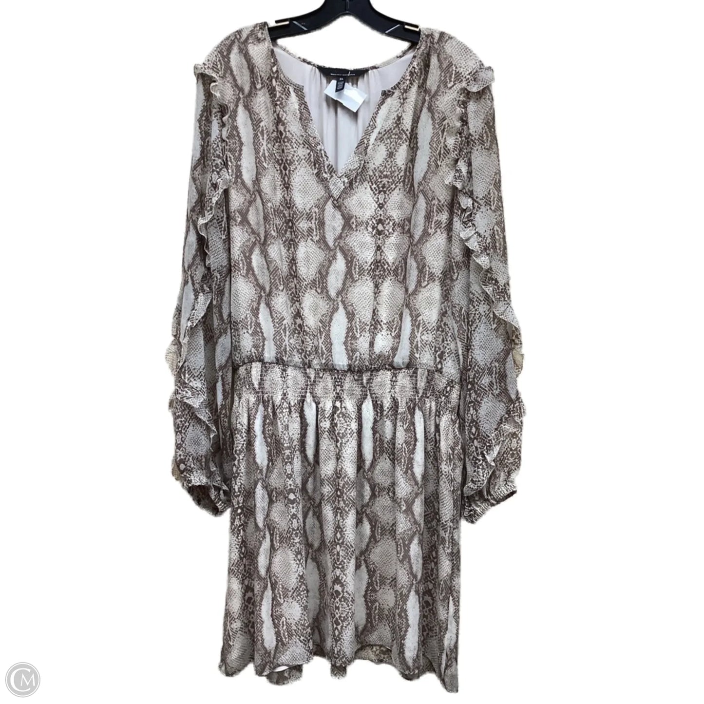 Dress Casual Short By White House Black Market In Animal Print, Size: Xl