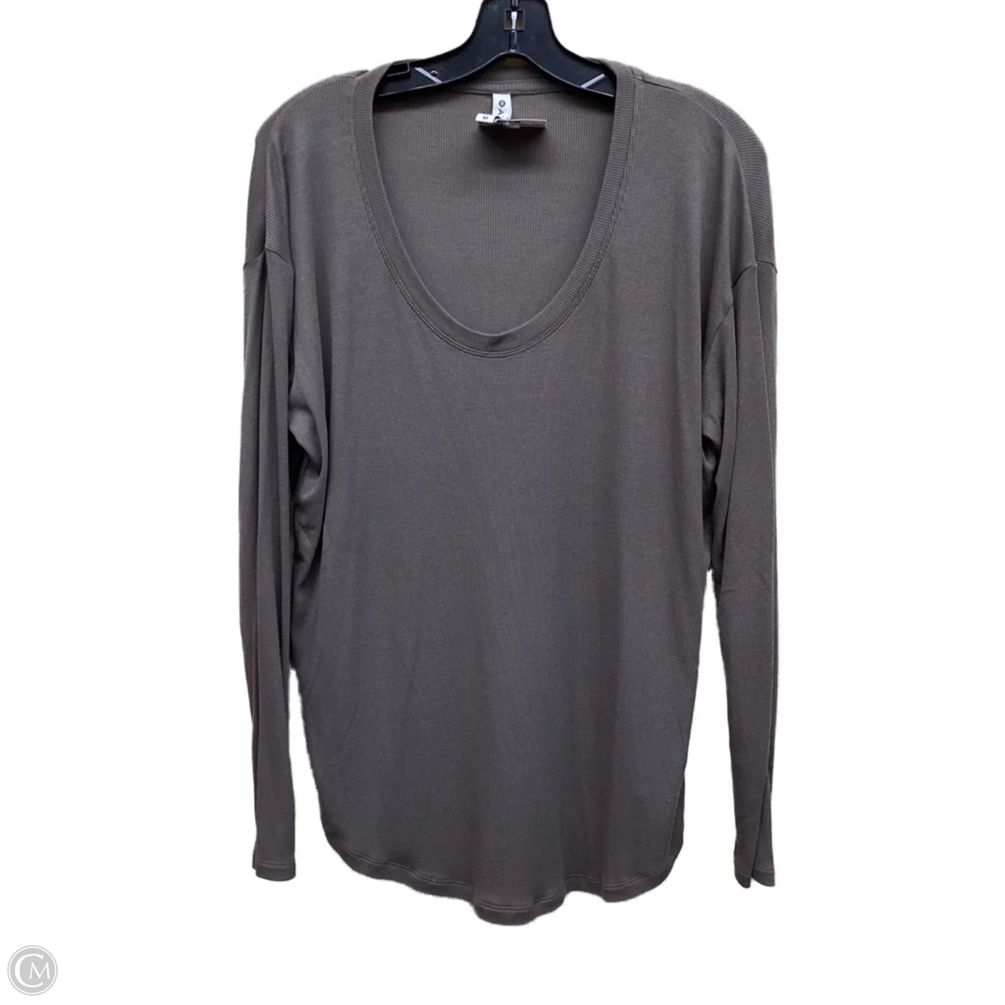 Top Long Sleeve By Athleta In Grey, Size: M