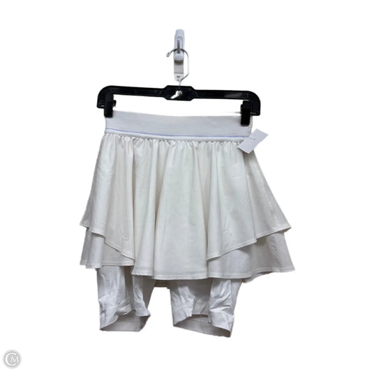 Athletic Skort By Lululemon In White, Size: 4